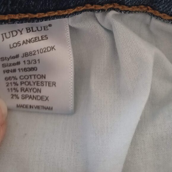 Judy Blue Jeans Women’s 13/31 JB82102DK Med Wash Skinny Stretch Denim Mid Rise - Picture 2 of 7